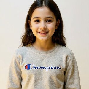 Champion Kids Gray Crewneck Sweatshirt